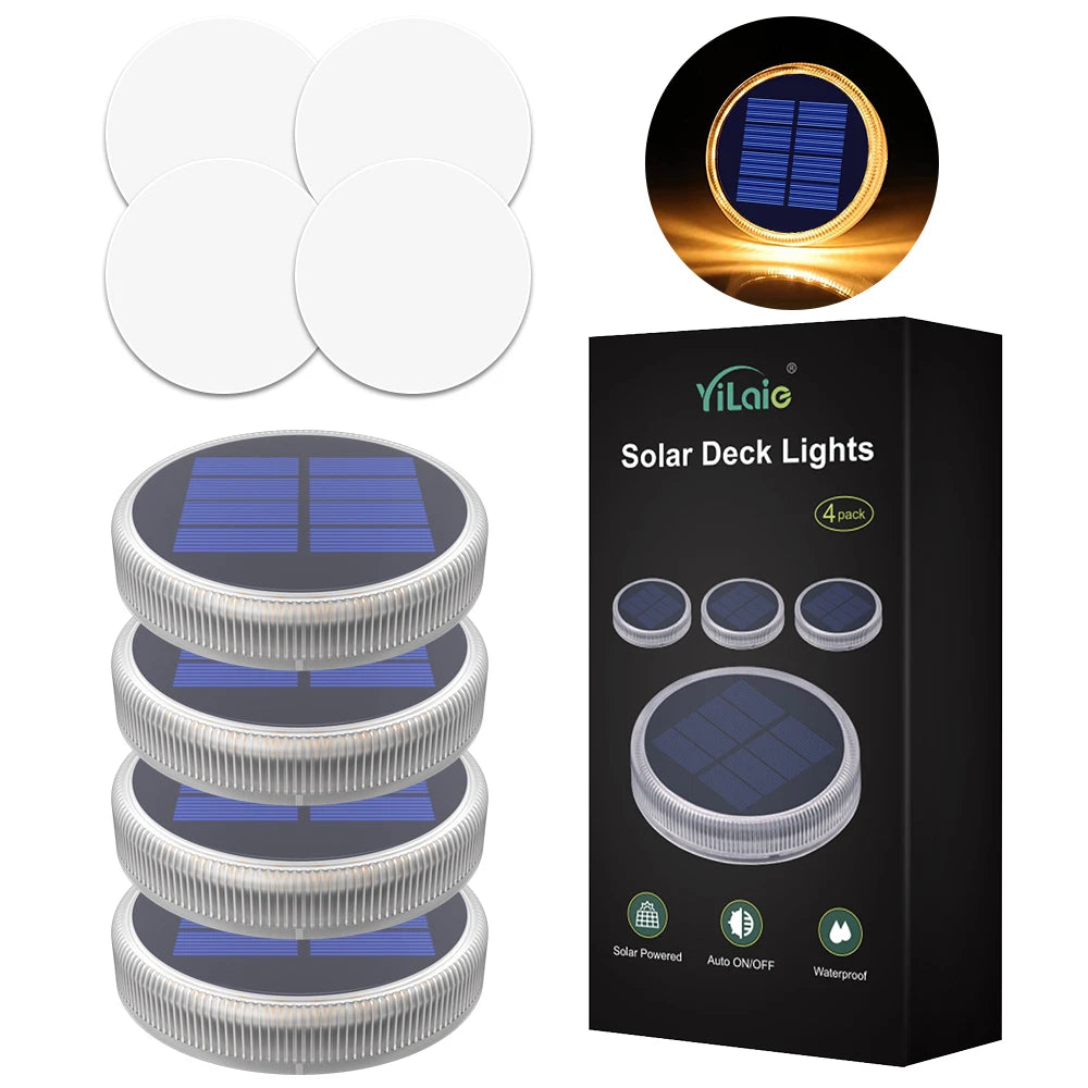 Solar Waterproof LED Dock Lighting IP68 Auto On/Off For Garden Or Driveway