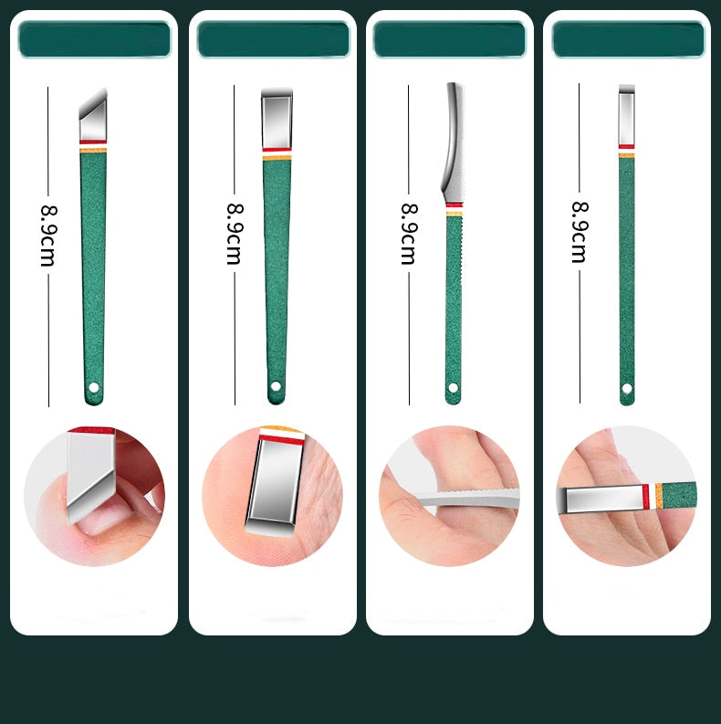 12-16pcs Stainless Steel Manicure Set With Folding Bag.