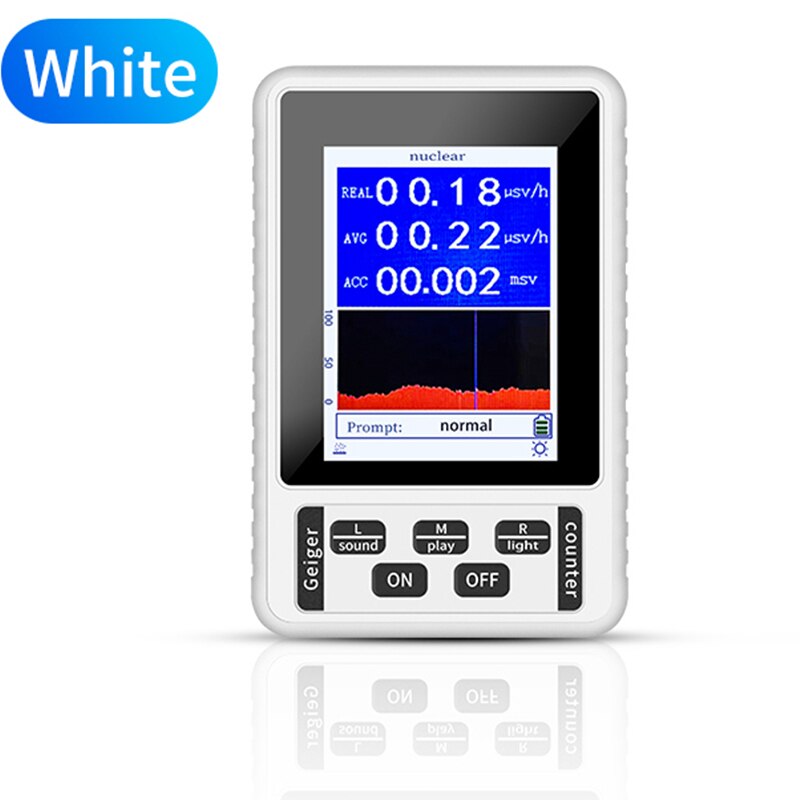 BR-9B XR-1 Nuclear Radiation Detector Color Display Screen Geiger Counter Personal Dosimeter Marble Detectors Beta Gamma X-ray