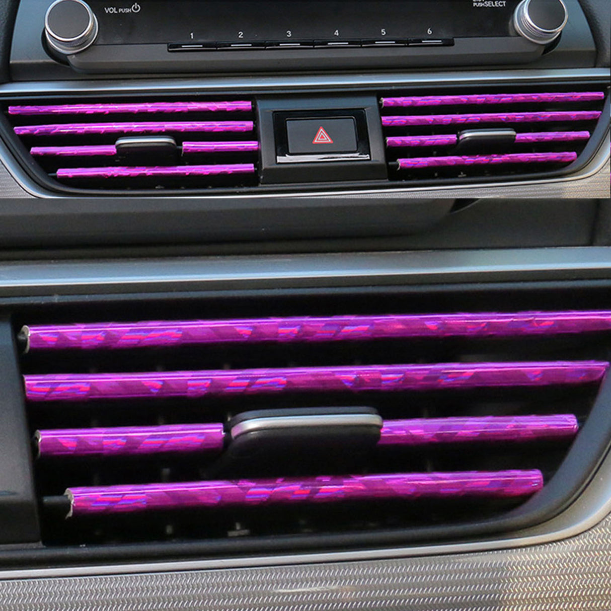 10Pcs- 20cm Universal Car Decorative U Shape Vent Moulding Trim.