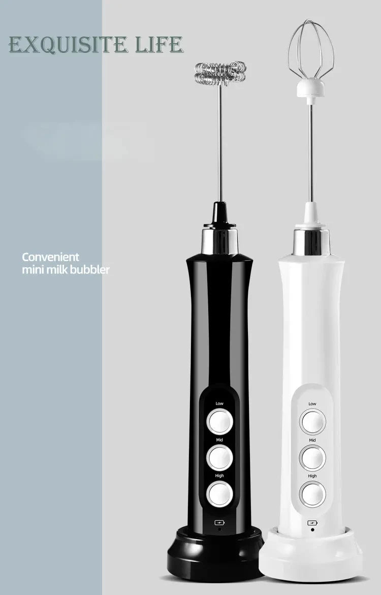 3 In 1 High Speed USB Rechargeable Milk Frother