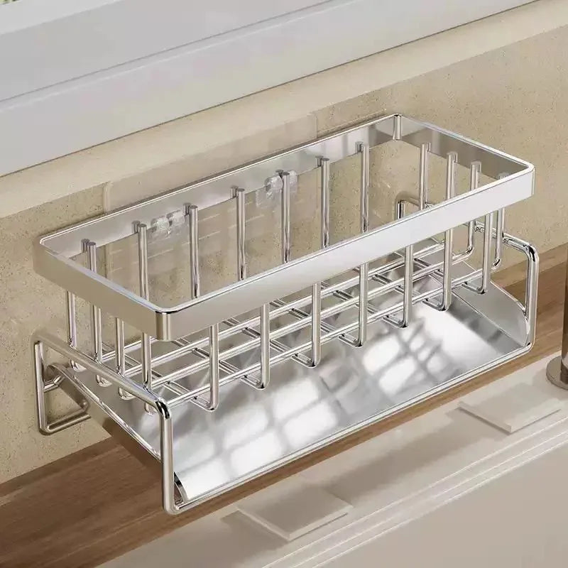 Plastic Multi-Functional Sink Organizer for Kitchen & Bathroom