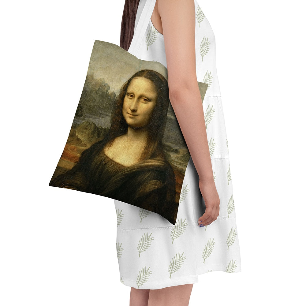 Van Gogh Oil Painting Canvas Shoulder Bags.