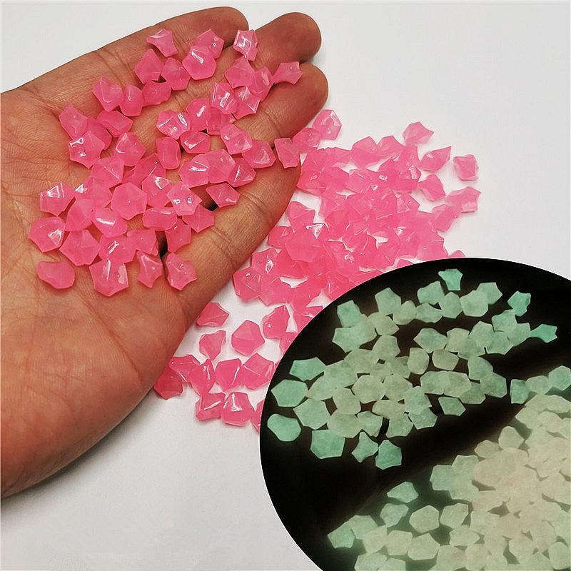 500 Or 1000Pcs Glow In The Dark Garden Pebbles. Crystal Rocks To Use in Your Fish Tank Or A Decorative Bowl.