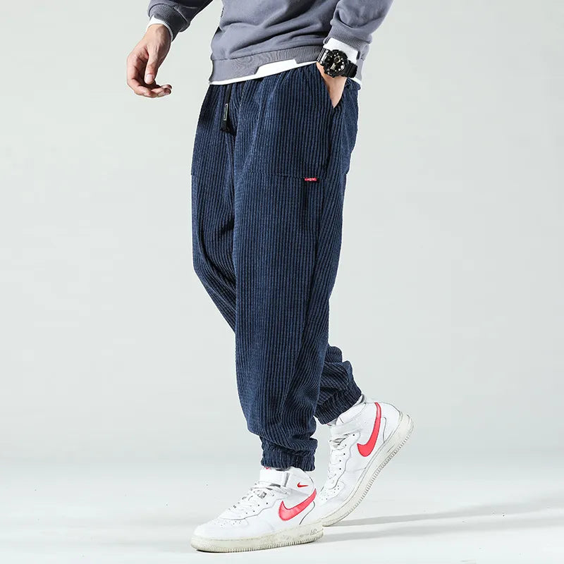 HIQOR Men's Corduroy Sweatpants