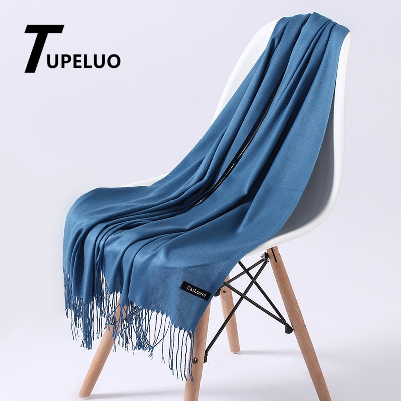 Women's cashmere shawl, hijab, warm scarf. 32 Foulard colors to pick from.