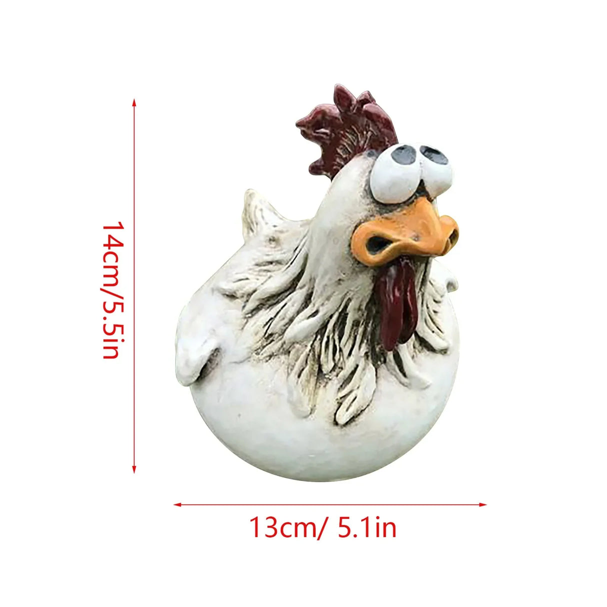 Resin Chicken Fence Decor