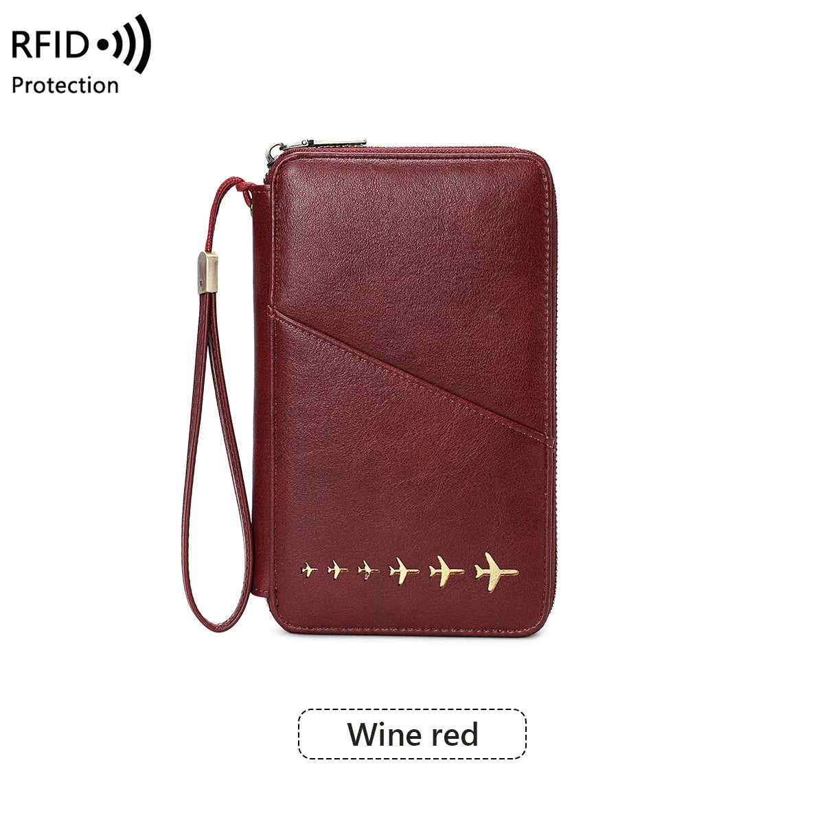 Women Or Men's RFID Multifunctional PU Leather Passport Wallet