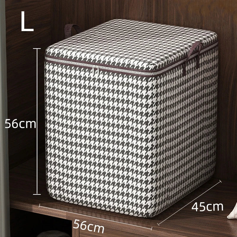 Large Capacity Folding Stackable Storage Boxes With Handles