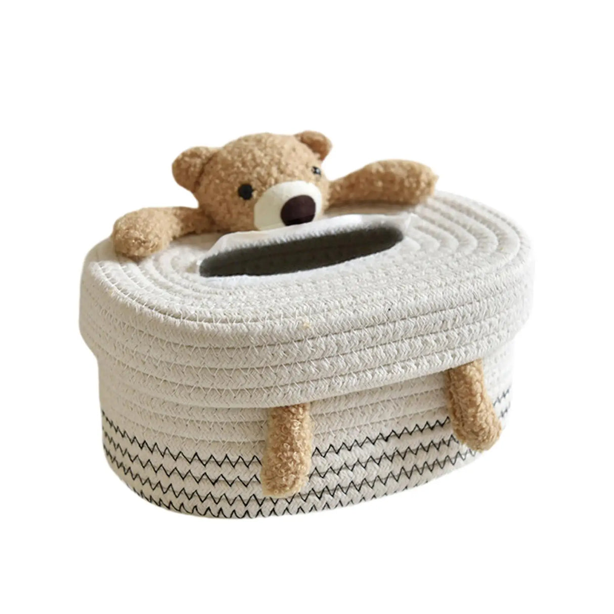 Cotton Woven Rope Tissue Box