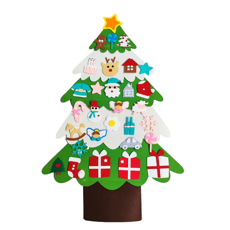 DIY Felt Christmas Tree And Decorations