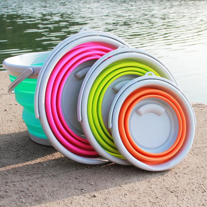 3L/5L/10L Multi-purpose Silicone Folding Bucket