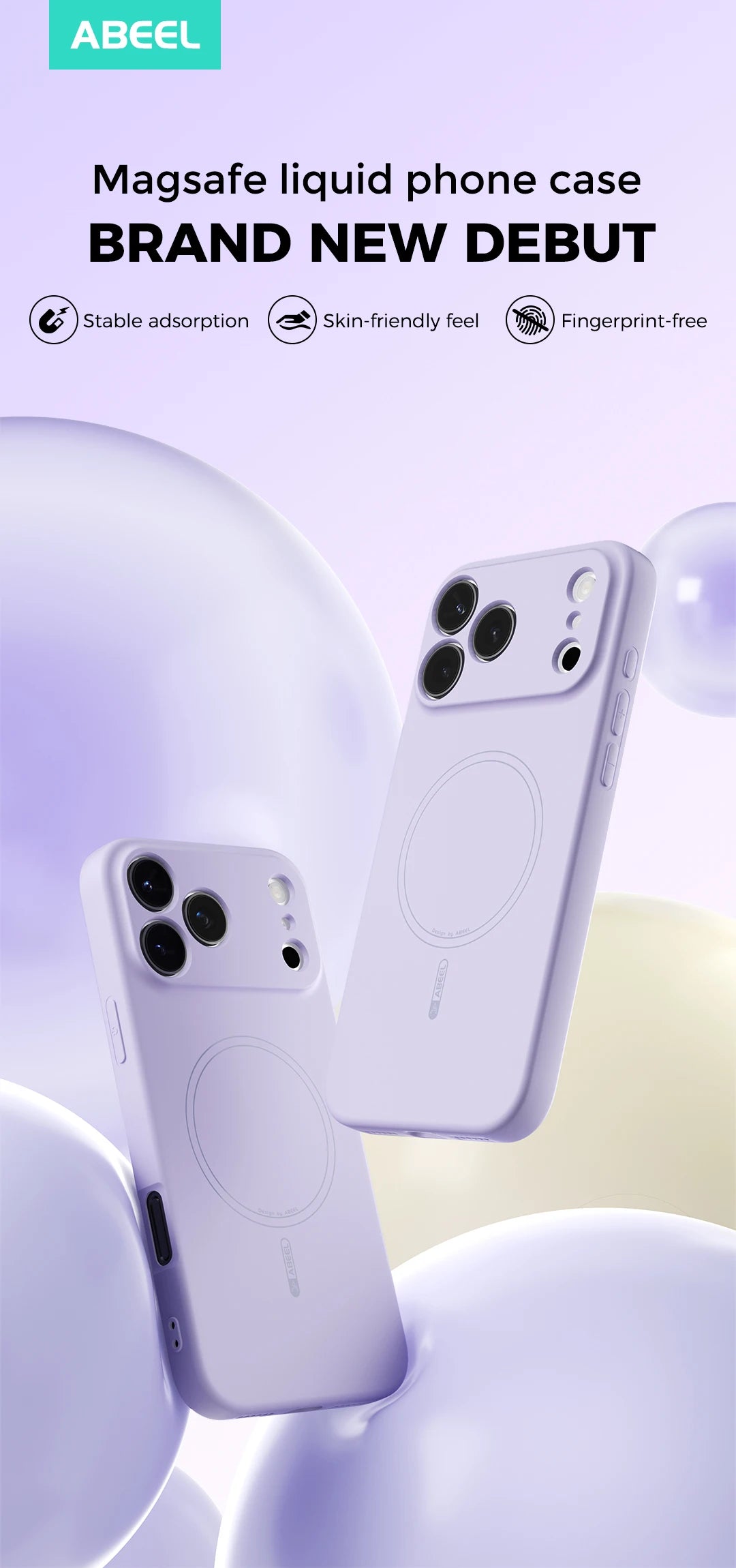 Magnetic Soft Cover Wireless Charge Liquid Silicon Case for iPhone 17 Pro Max 17Air 17Pro 17Pro Max