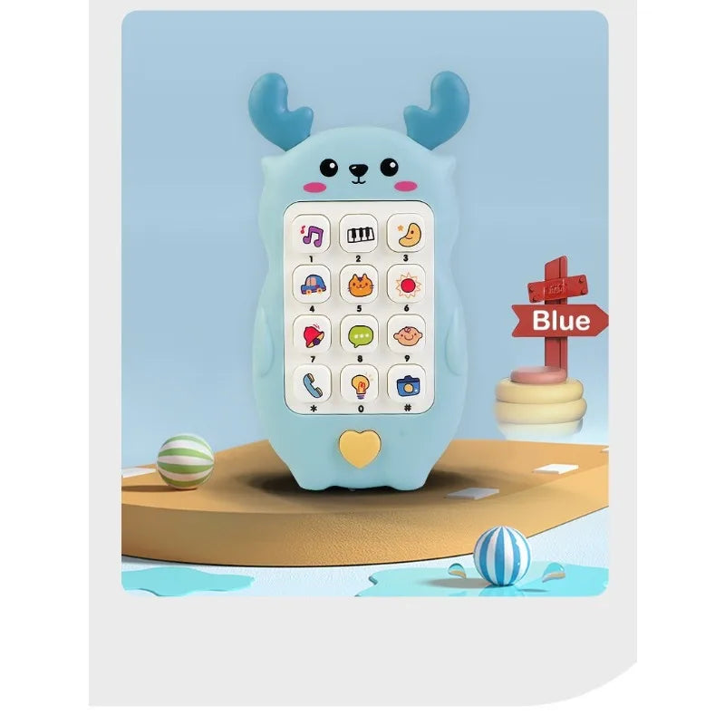 Children's Soft Plastic Music And Light Simulation Mobile Phone