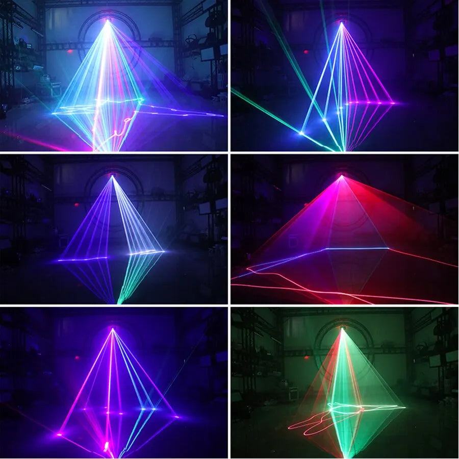 RGB 500MW Laser Beam Light Projector DMX For Dance Parties