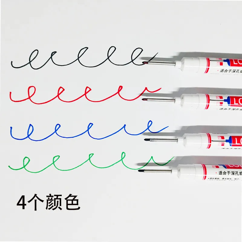 6Pcs/Set 20mm Waterproof, Long Nib Head Markers For Metal Or Woodworking.