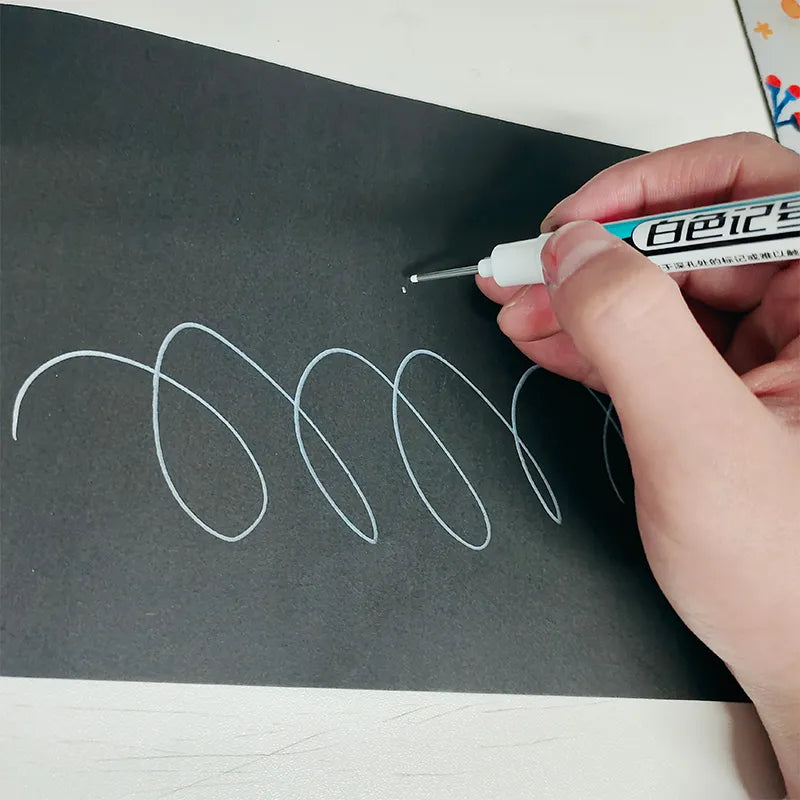 6Pcs/Set 20mm Waterproof, Long Nib Head Markers For Metal Or Woodworking.