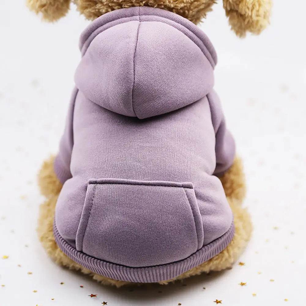 Pet Two-legged Hooded Sweatshirt With Pocket.