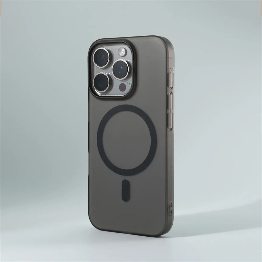 1.0 MM Ultra Thin Matte Magnetic Wireless Charge Hard PC Case For iPhone 17 16 15 14 Pro Max