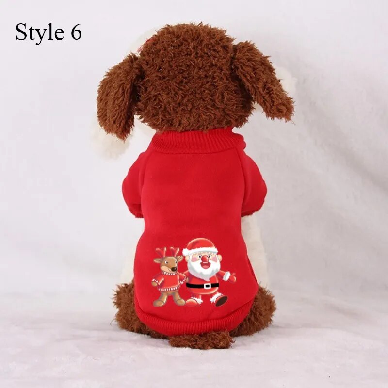 Christmas Fleece Pet Sweater.