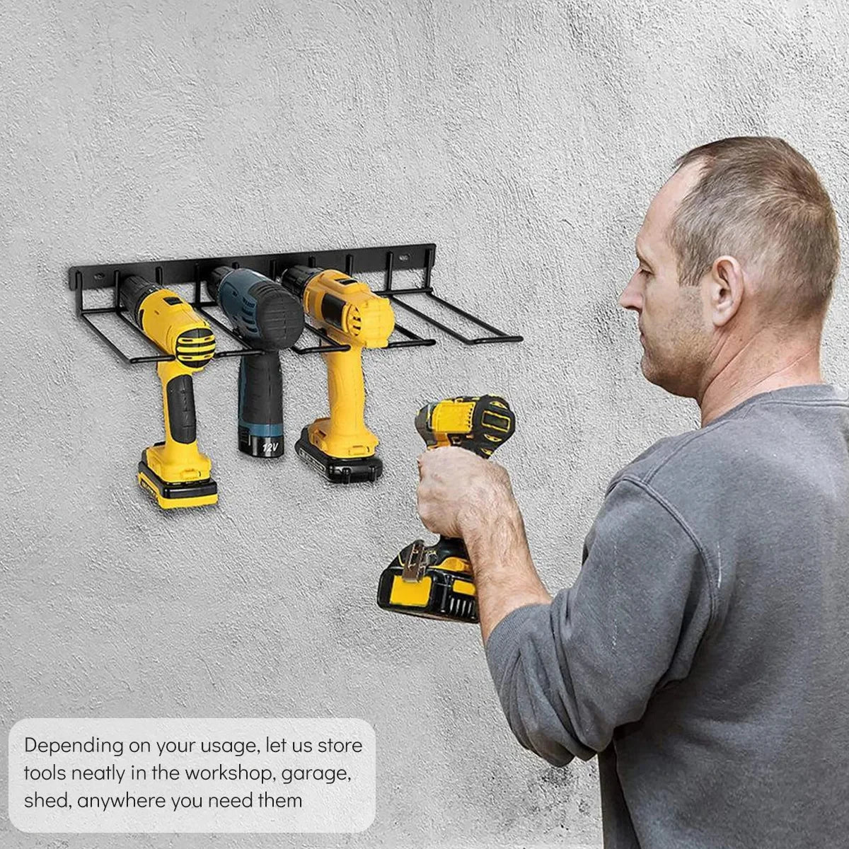 Wall Mounted Power Tool Organizer