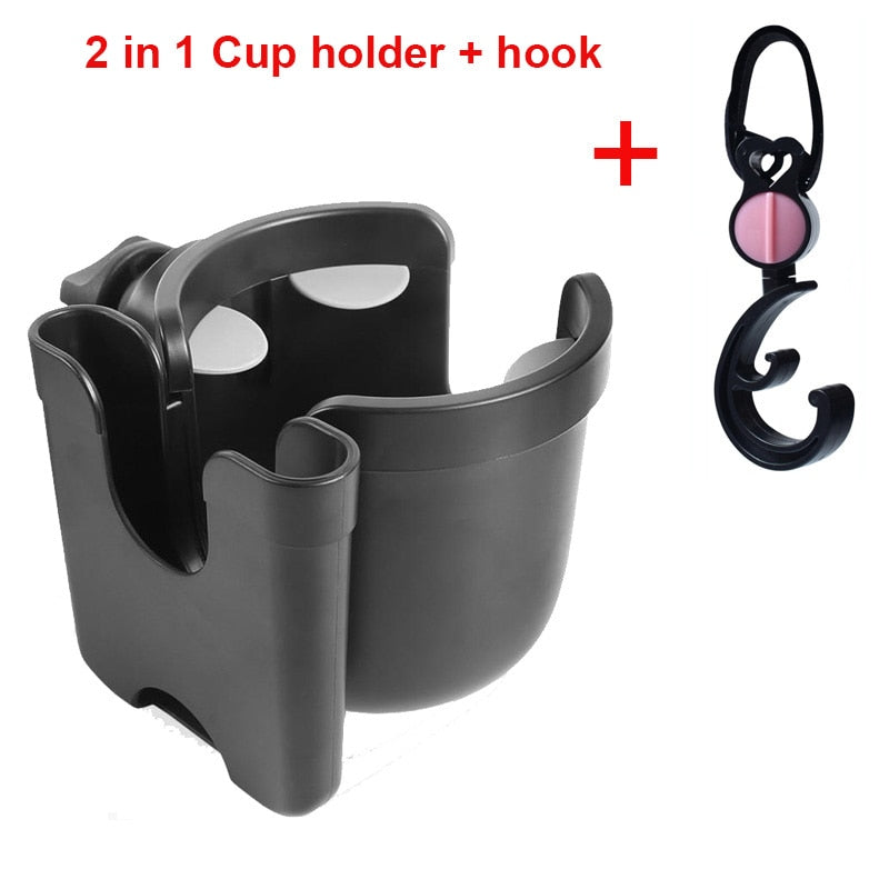Baby Stroller mobile phone and drink holder.