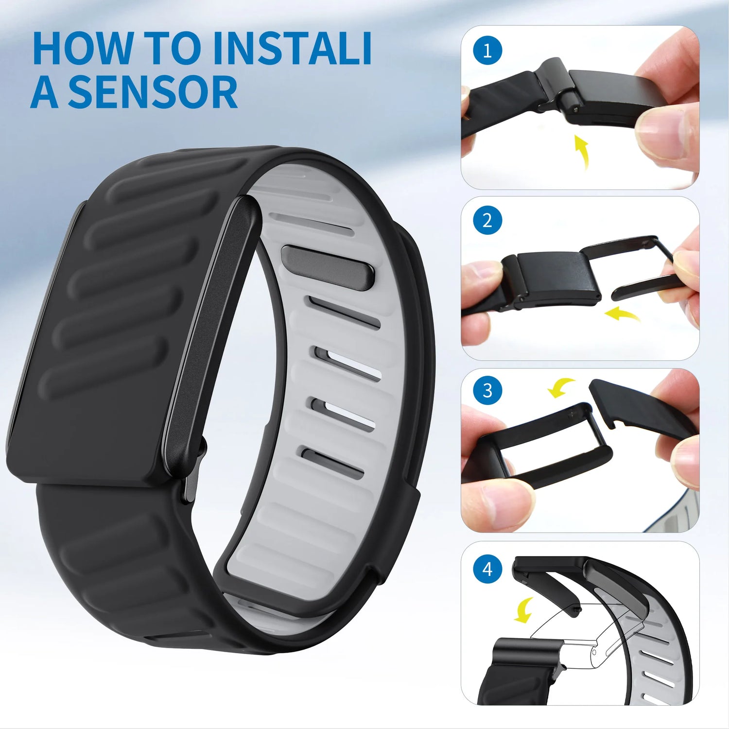 WHOOP Adjustable Silicone Waterproof, Sweatproof Sport Flex Wrist Band For 5.0
