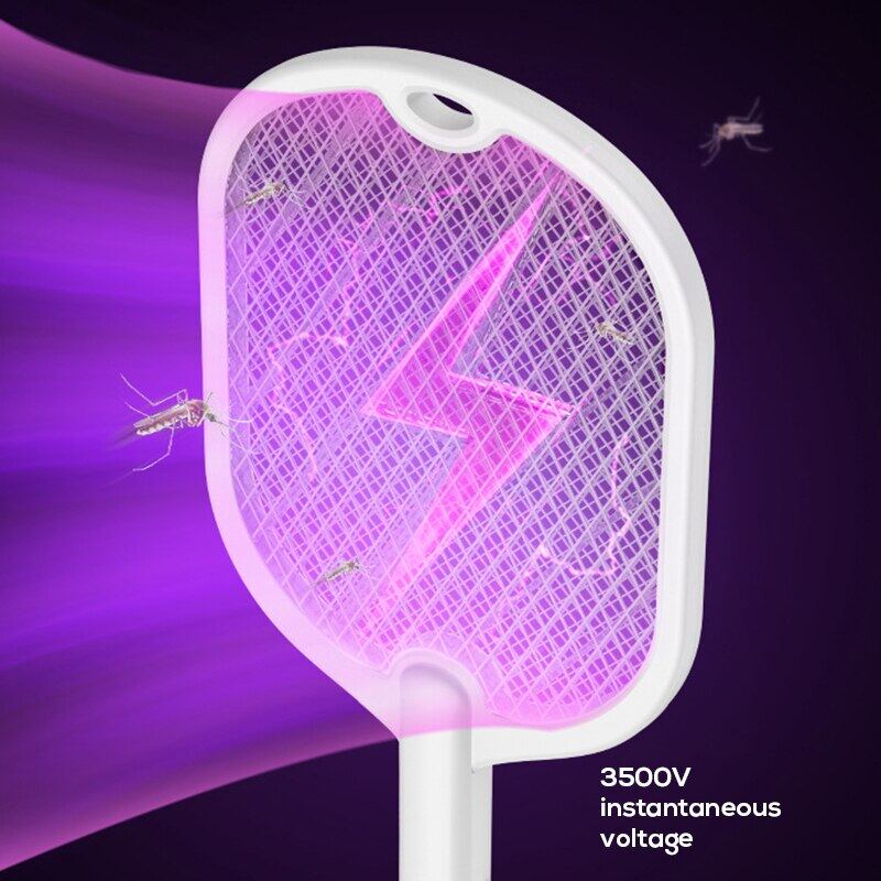 USB rechargeable 3 In 1 Electric Fly/Mosquito Swatter. 3000V