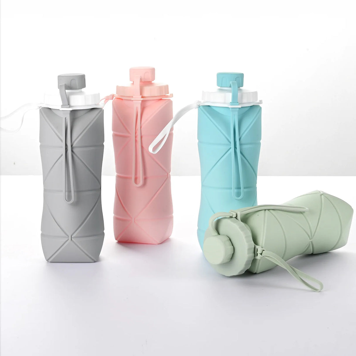 Silicone Folding Water Bottle Resistant To High Temperatures