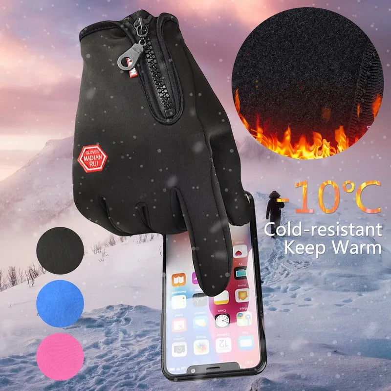 Winter Gloves With Touchscreen, Non-slip And Waterproof for Men And Women.