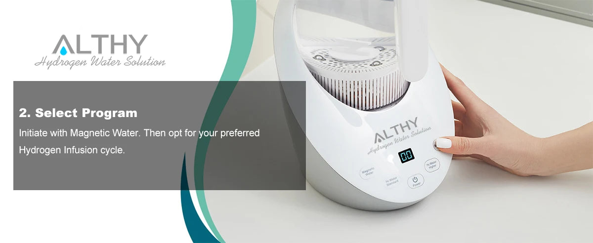ALTHY Hydrogen Water Pitcher Generator Machine SPE & PEM With PH Calcium Sulfite filter