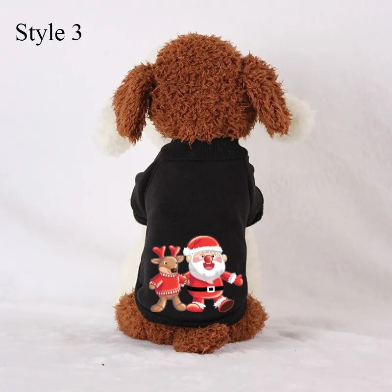 Christmas Fleece Pet Sweater.