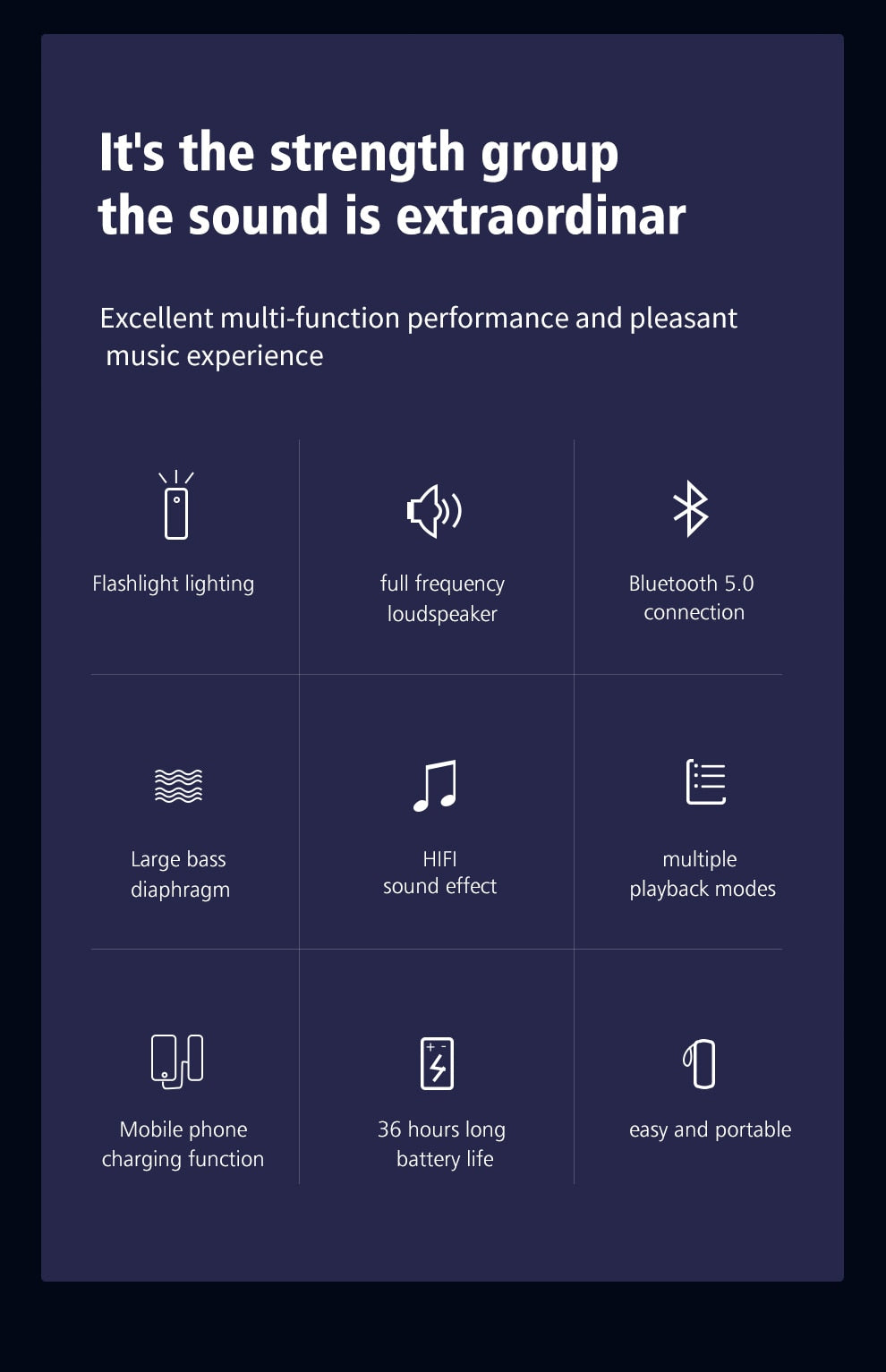Zealot S1 Waterproof, Wireless Bluetooth Speaker With Bike Mount and Flashlight.