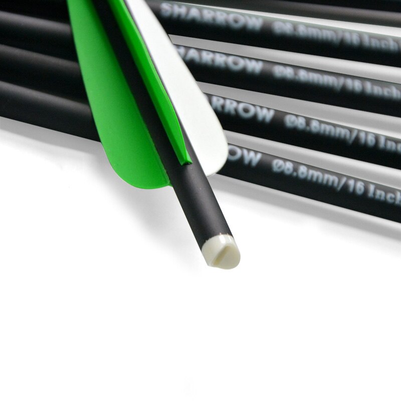 12pcs Archery Carbon Arrow 16/17/18/20/22inch Crossbow Bolts Diameter 8.8mm Arrows for Outdoor Shooting.