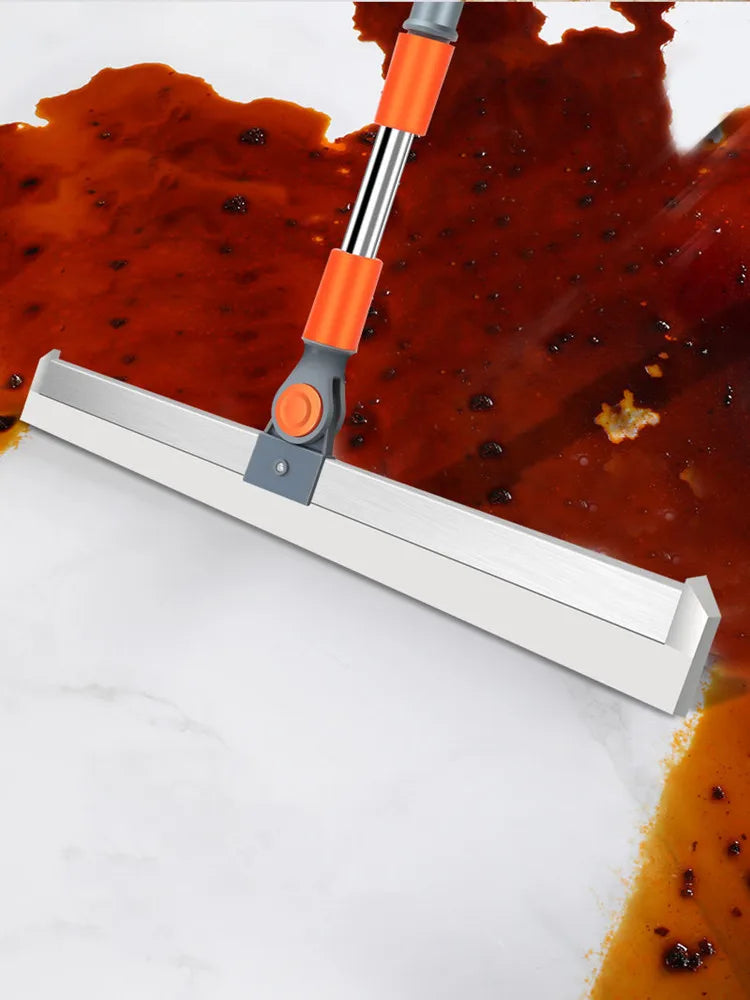 Silicone Magic Broom With Wiper For Floors Or Glass With 82-125 Extension and 180 Degree Swivel