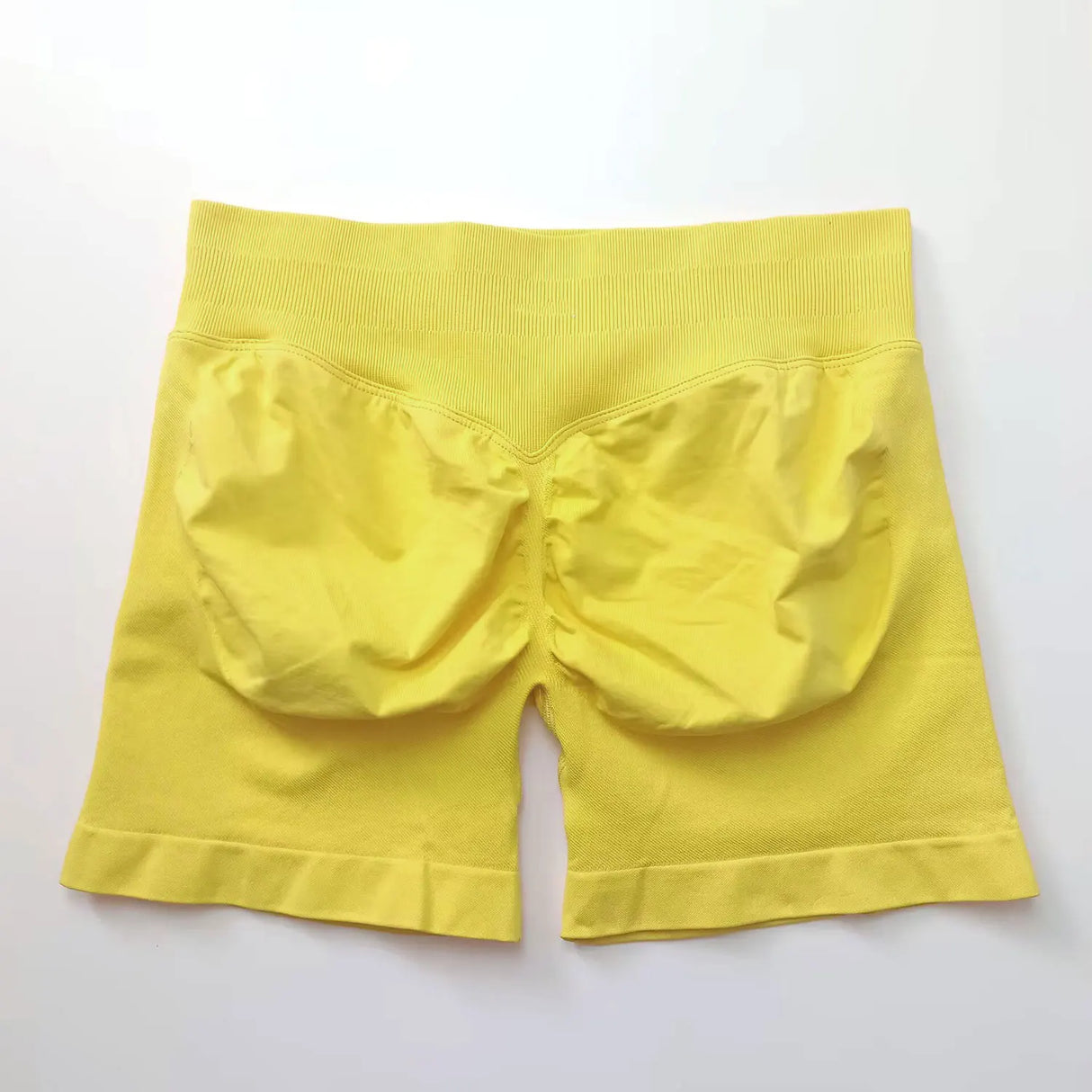 NCLAGEN 4.5" Women's Low Ribbed Band Scrunch Butt Seamless Impact Shorts
