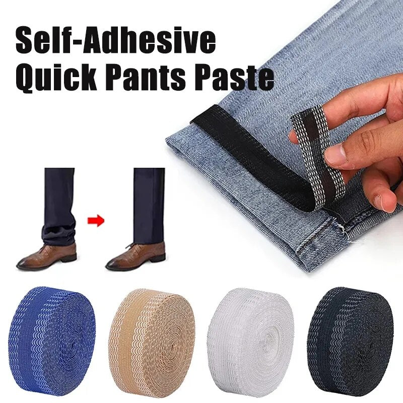 Self-Adhesive, Iron On Tape To Hem Pants, Jeans, Or Coats.