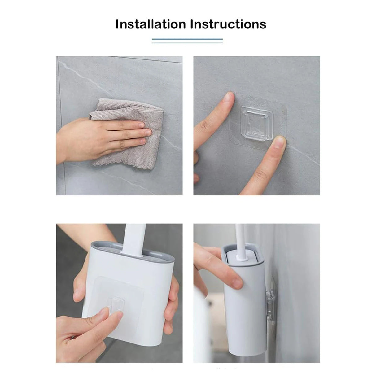 Silicone Toilet Brush Set with Holder