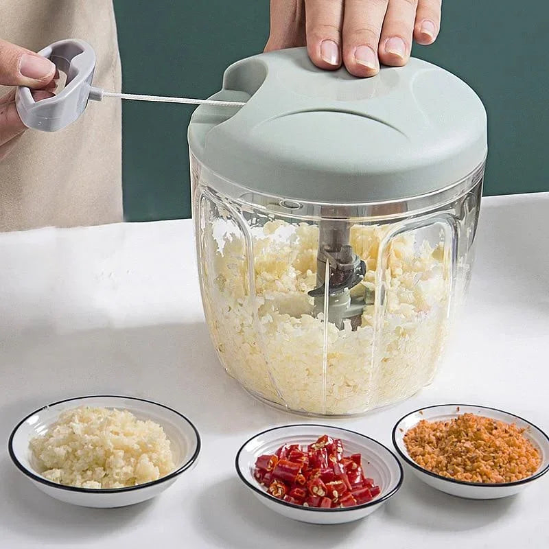 500ML Or 900ML Manual Vegetable Onion Garlic Meat Pull Chopper