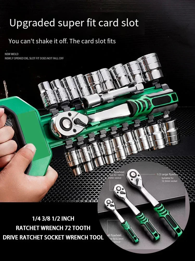 1/4 3/8 Inch Ratchet Socket Wrench Set