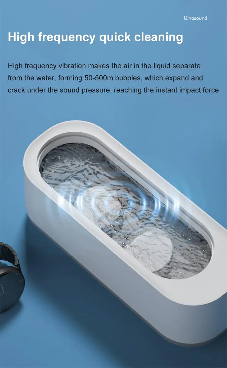 Multifunctional Vibrating Glasses, Watch Or Jewelry Cleaning Machine