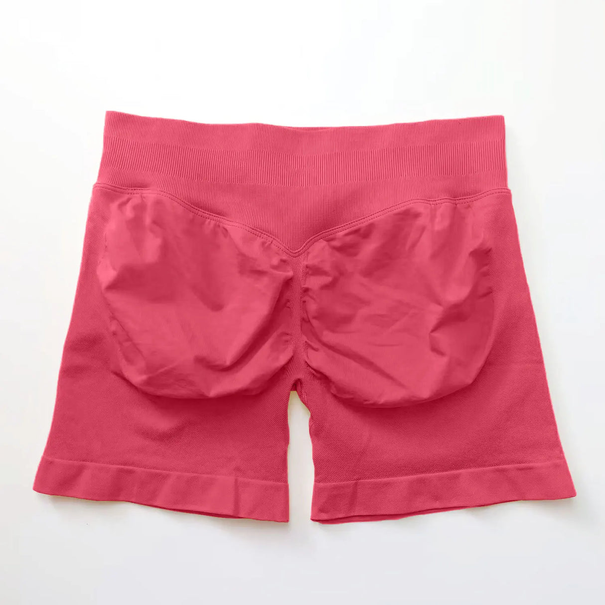 NCLAGEN 4.5" Women's Low Ribbed Band Scrunch Butt Seamless Impact Shorts