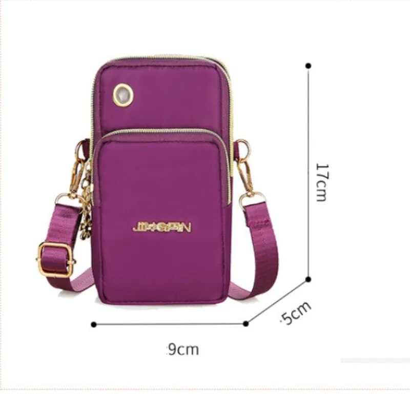Mobile Phone Crossbody/Shoulder Bag With Headphone Plug.
