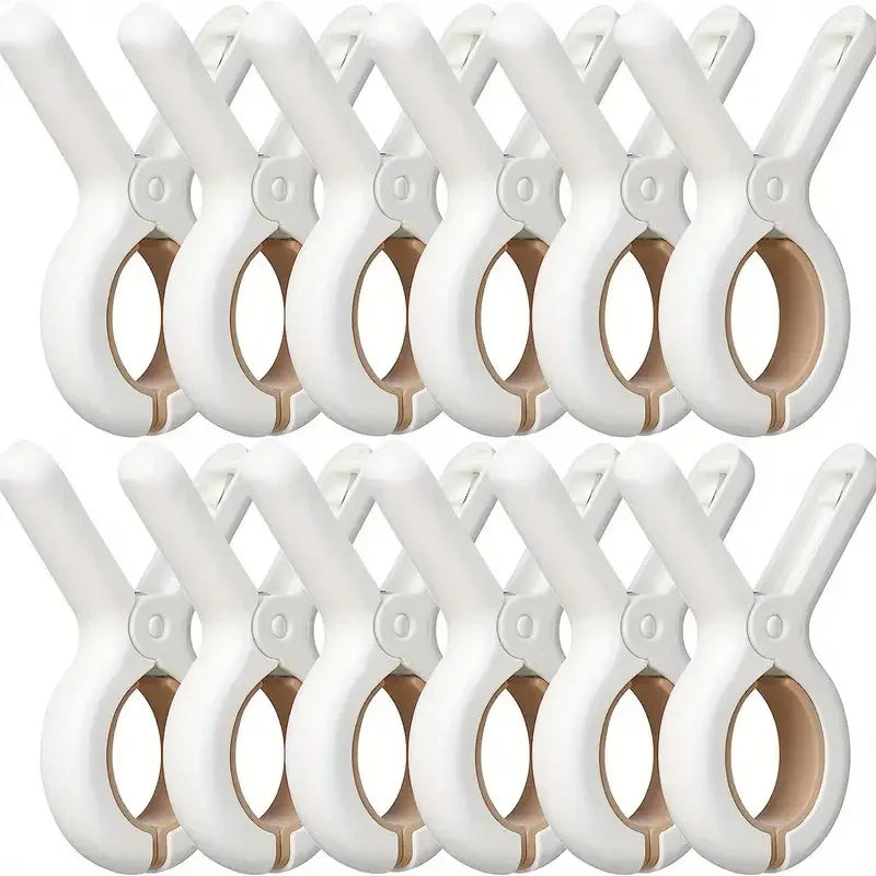 6/12Pcs Heavy Duty Plastic Beach Towel Clips