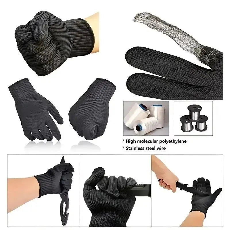 1 Pair Stainless Steel Protective Gloves