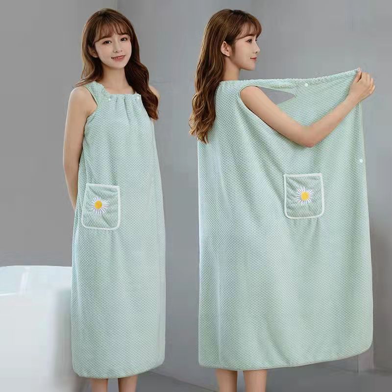 Polyester Washable Long Style Bathrobe Wrap.