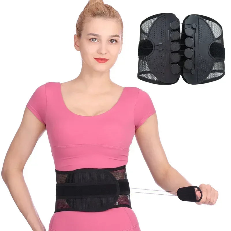 New Double Pull Waist/Back Brace For Lumbar Posture Support