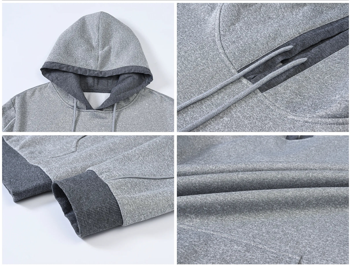 Men's Autumn/Winter Cozy Fleece Pullover Hoodies.
