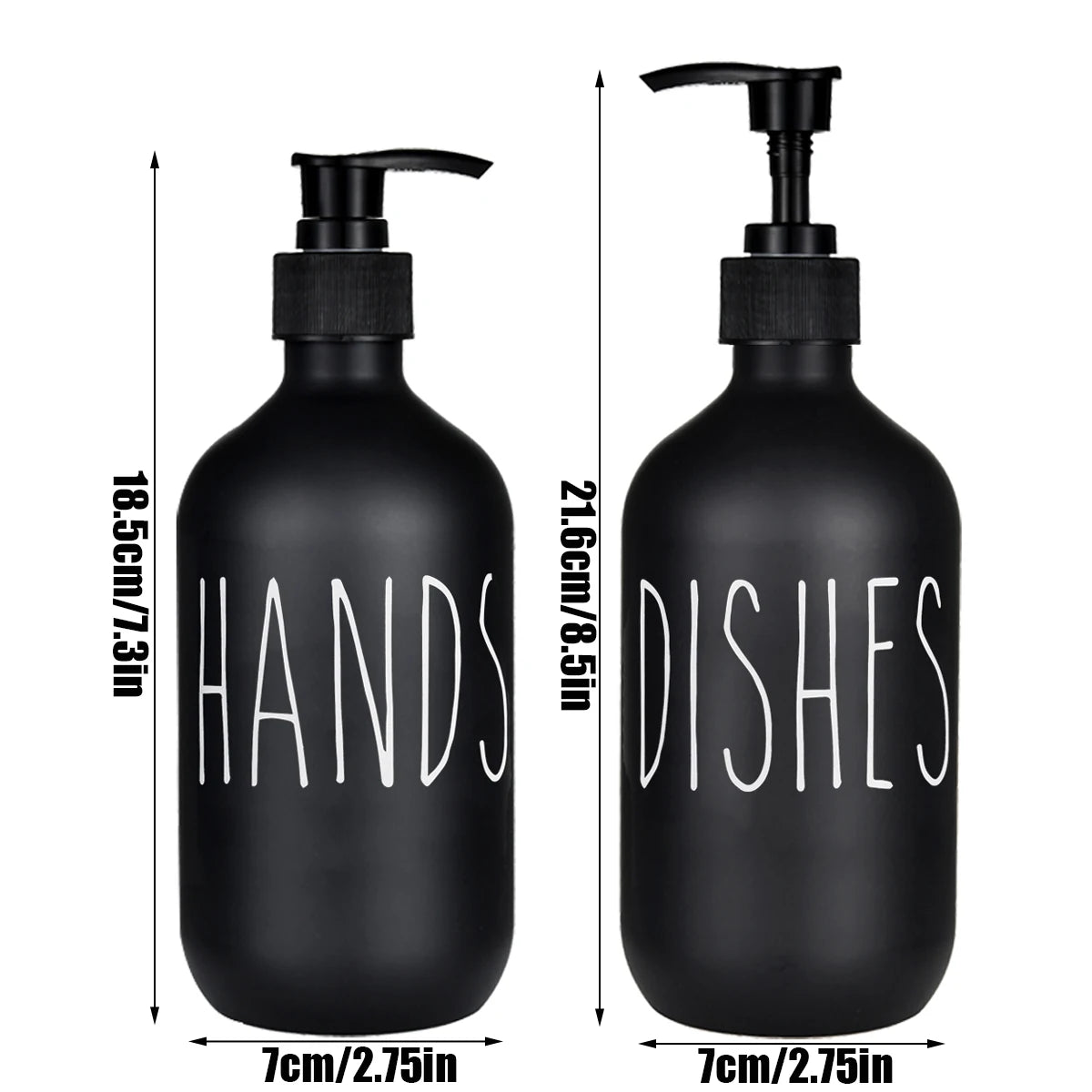 Matte Black Soap Dispensers