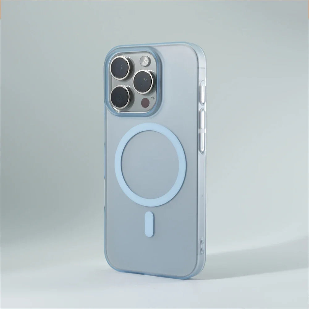 1.0 MM Ultra Thin Matte Magnetic Wireless Charge Hard PC Case For iPhone 17 16 15 14 Pro Max